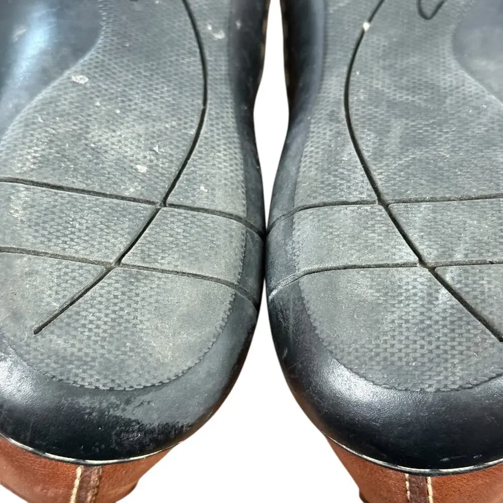 Clarks Bendables Brown Leather Comfort Shoes Slip On Loafers Casual Shoes sz 8 - Picture 13 of 16